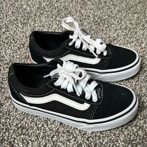 Vans Kids Black and White Sneakers